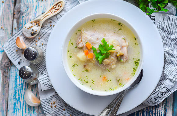 Сырный суп с курицей и плавленым сыром: 6 пошаговых рецептов