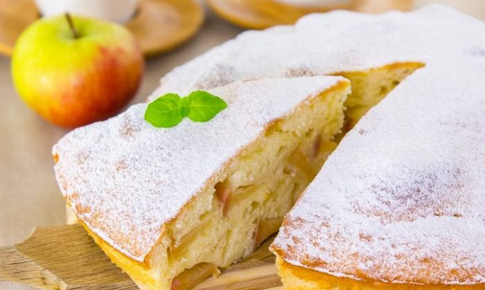 Ароматный яблочный бисквит для праздничного стола!