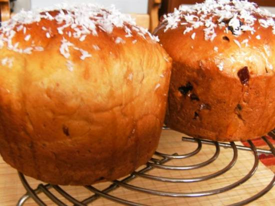 Как приготовить сладкий Пасхальный кулич в хлебопечке